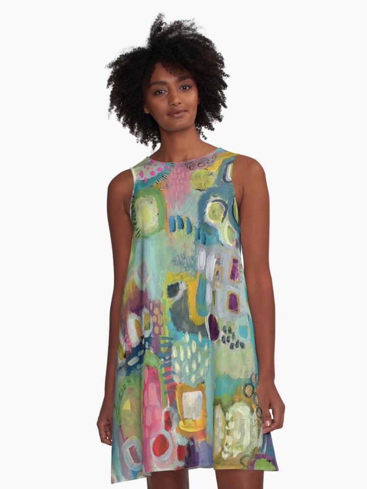 Thumbnail 1 of 4, A-Line Dress, Unity in Bloom - Original designed and sold by suzanneallard.