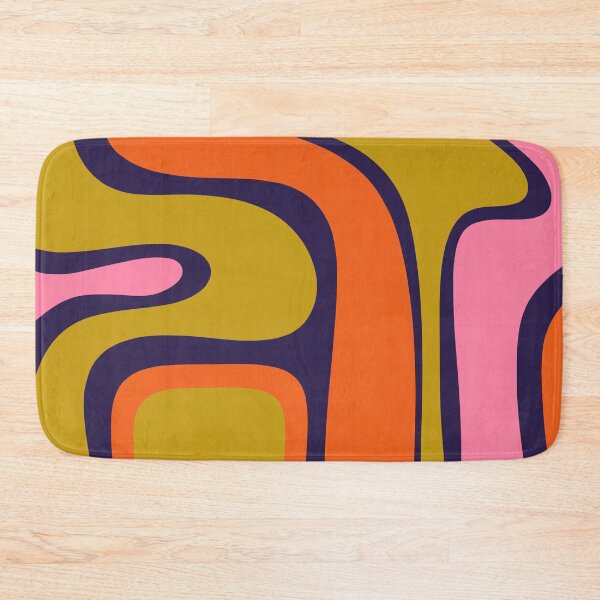 Item preview, Copacetic Retro Abstract Orange Avocado Lime Pink Blue designed and sold by kierkegaard.