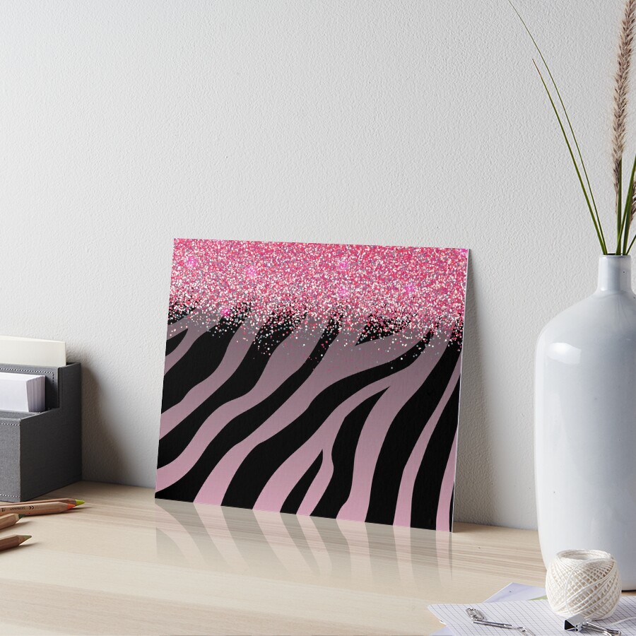 Pink Zebra Print Art Board Print for Sale by salemgriswold