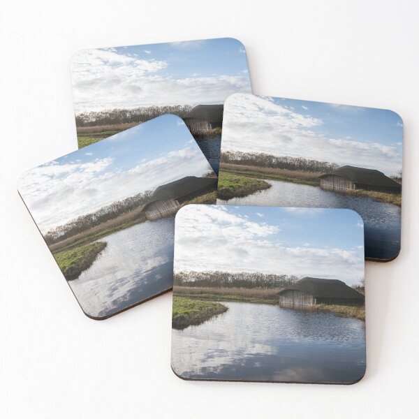 Item preview, Blues skies over Hickling Broad boat house designed and sold by cdkphotos.