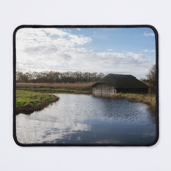 Item preview, Blues skies over Hickling Broad boat house designed and sold by cdkphotos.