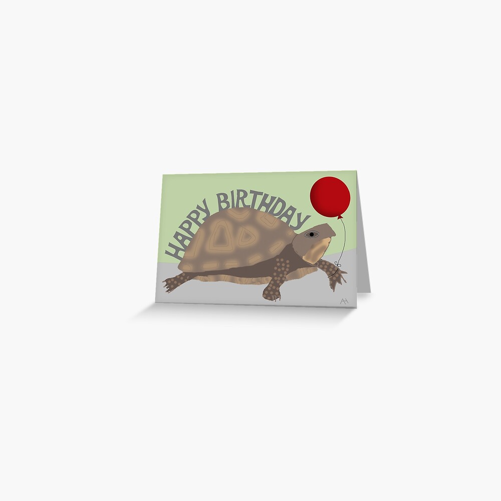 "SchildkröteGeburtstagsKarte" Grußkarte von amymh Redbubble