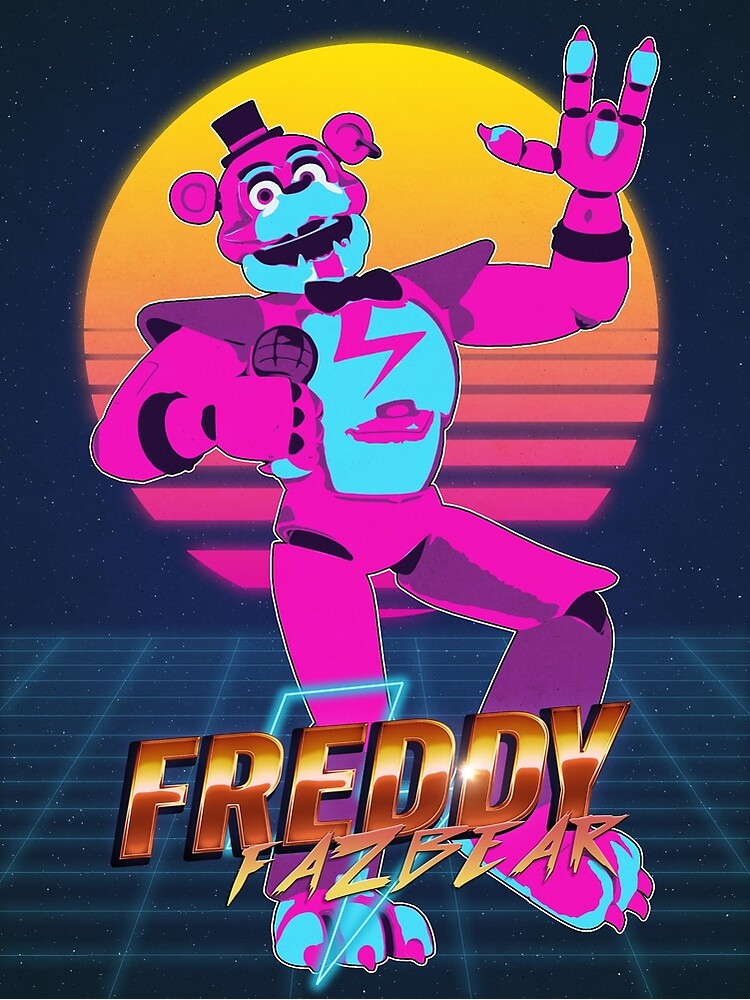 Fnaf Security Breach Neon Freddy Canvas Print For Sale By Skunkdude13 Redbubble 6439