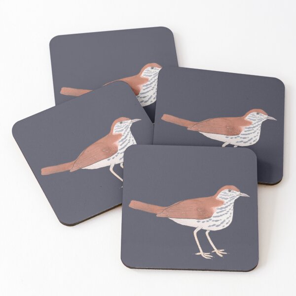 Item preview, Wood Thrush wild bird species art designed and sold by TheWaterBirds.