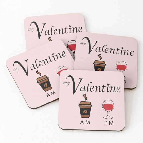 Item preview, FUNNY Valentine Costume GIFT coffee is my valentine wine is my valentine designed and sold by KiraSpace.