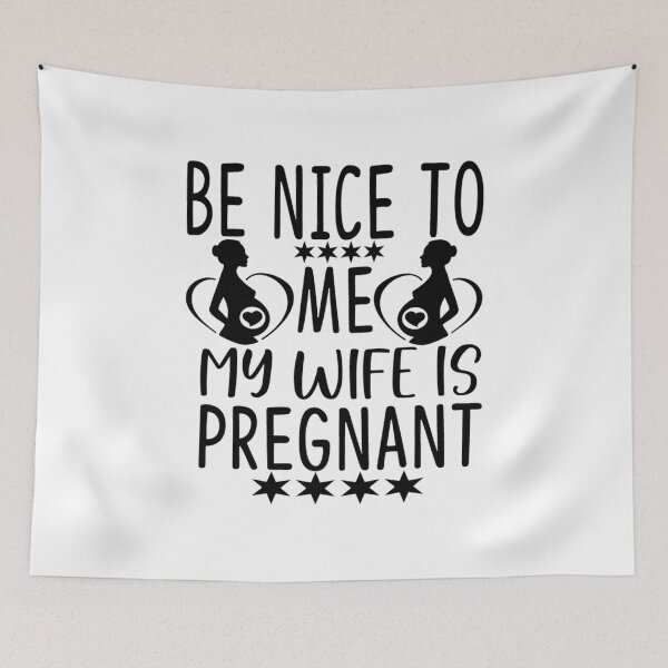 Item preview, Mens Be Nice To Me My Wife is Pregnant  designed and sold by charaf19.