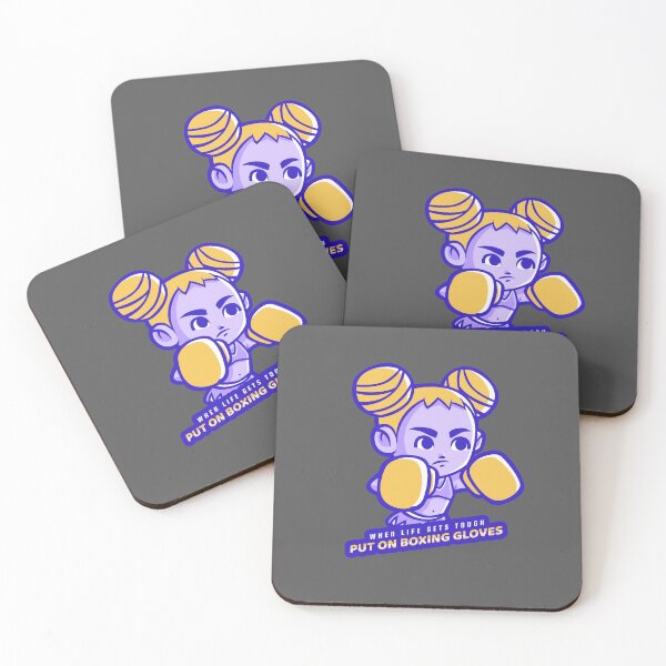 Item preview, When Life Gets Tough, Put On Boxing Gloves Cute Girl designed and sold by Cute-Jory-Store.