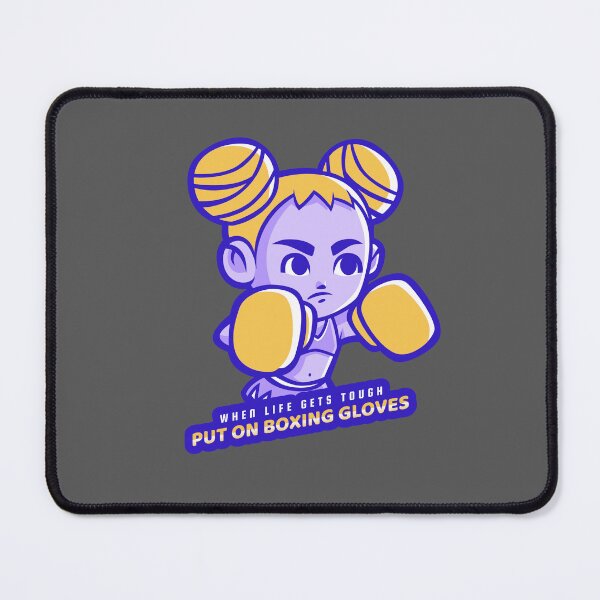 Item preview, When Life Gets Tough, Put On Boxing Gloves Cute Girl designed and sold by Cute-Jory-Store.