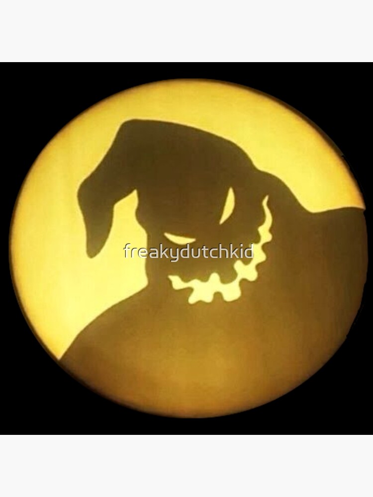 "Nightmare before Christmas Oogie Boogie in the Moon" Poster for Sale by freakydutchkid
