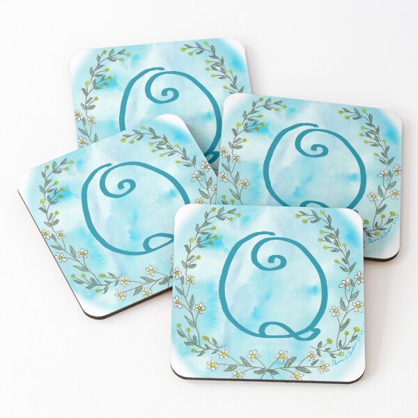 Item preview,  Blue Daisies Initial Q designed and sold by Theresa Welham.