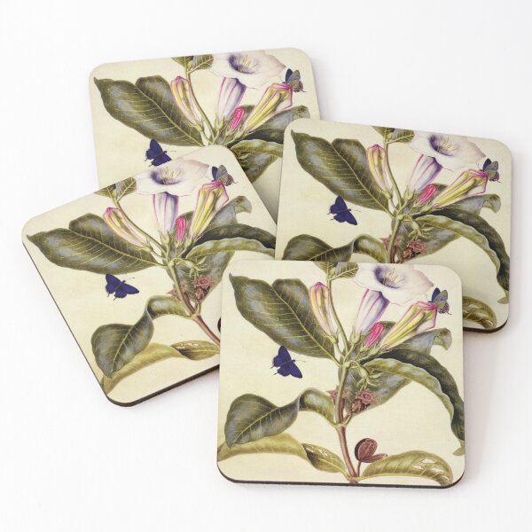 Item preview, Sacred datura and blue butterfly designed and sold by aapshop.