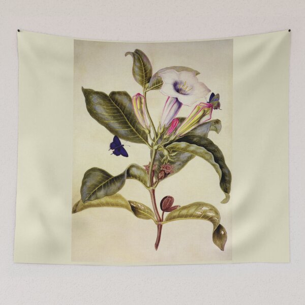 Item preview, Sacred datura and blue butterfly designed and sold by aapshop.