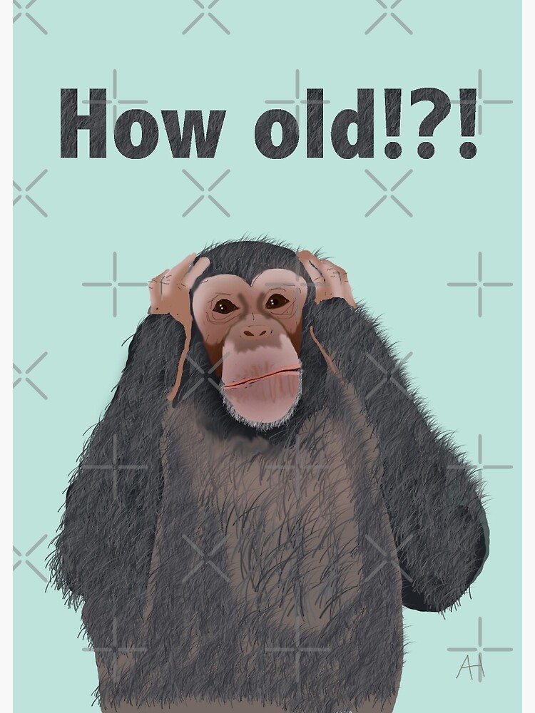 Carte De Vœux Chimpanze Choque Par L Age Carte D Anniversaire Par Amymh Redbubble Carte De Vœux Chimpanze Choque Par L Age Carte D Anniversaire Par Amymh Redbubble