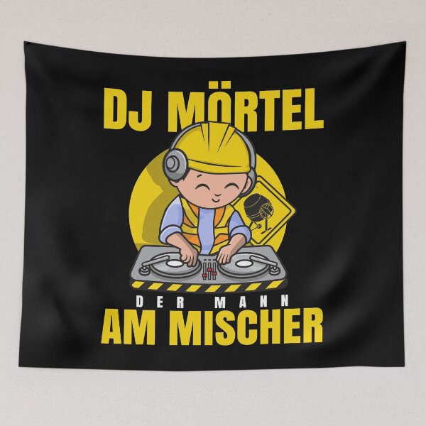 Item preview, Mason construction worker gift DJ mortar construction site handyman designed and sold by Lenny Stahl.