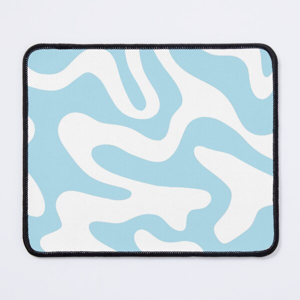 Item preview, Blue White Color Block Aesthetic Swirl Pattern designed and sold by c1airearts.