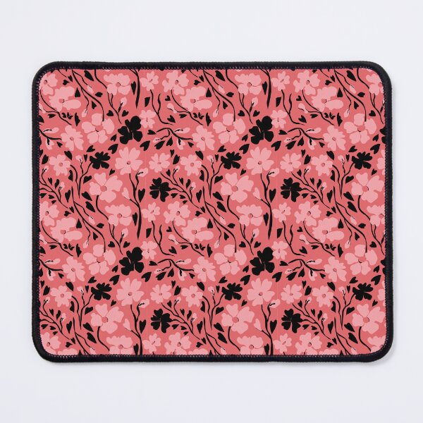 Item preview, Soft Pink Goth Victorian Floral with Black Flowers designed and sold by kateholthouser.