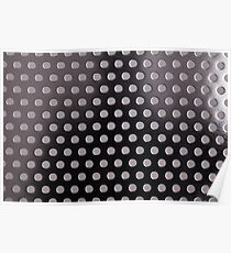 Perforated metal stainless steel Poster