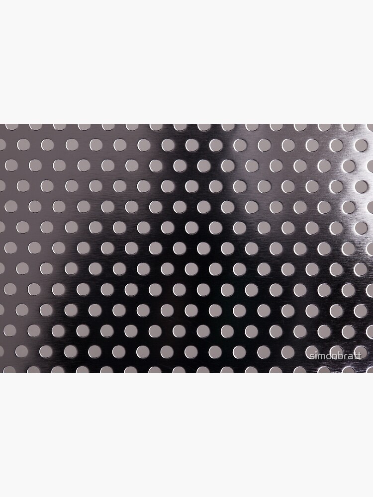 "Perforated metal stainless steel" Sticker for Sale by simonbratt