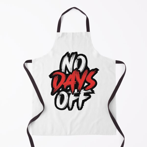 Item preview, No Days Off | Motivational Quote (White Edition) designed and sold by Printend _.