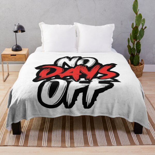 Item preview, No Days Off | Motivational Quote (White Edition) designed and sold by Printend _.