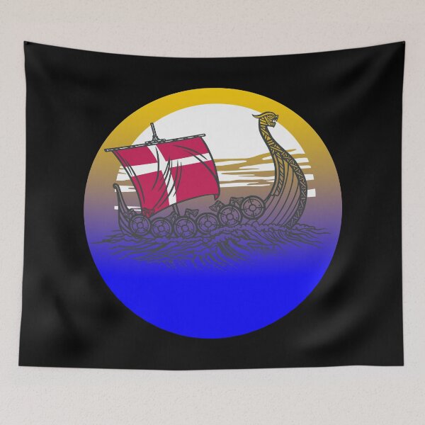 Item preview, Danish Viking Longship Danebrog designed and sold by Midgardr.