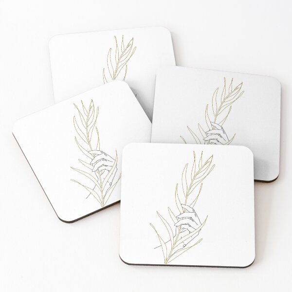 Item preview, Leaf Me - Minimal Line Art Hand with Leaf designed and sold by SelinDi.