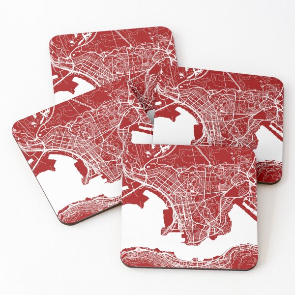 Item preview, Hong Kong City Map - Red designed and sold by helloadventure.