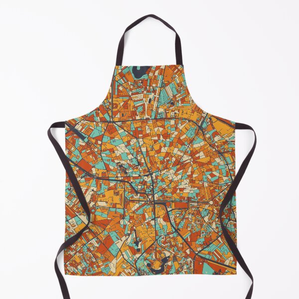 Item preview, Bucharest Map - Mosaic - Retro Colors designed and sold by HomeCities.