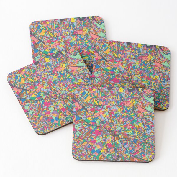 Item preview, Bucharest Map - Mosaic - 2021 Colors designed and sold by HomeCities.