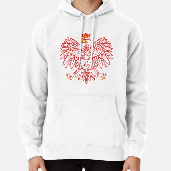 Poland Symbol Polish Distressed Country Born From Polska POL Hoodie Sweatshirt