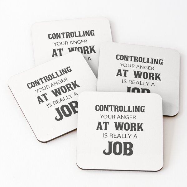 Item preview, controlling your anger at work is really a job funny shirt designed and sold by Crystakim.