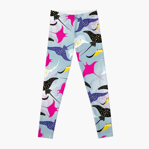 Seamless pattern stingray Leggings