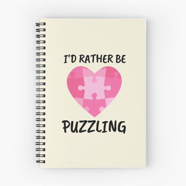 Item preview, I'd rather be puzzling- Puzzle lover Gift Valentine's Day designed and sold by BronikowskiART.