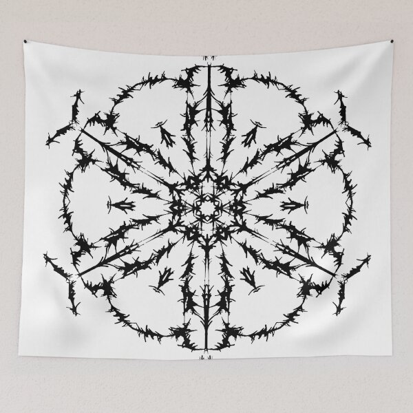Item preview, Black ink Spike Mandala designed and sold by Ariel Guevara.