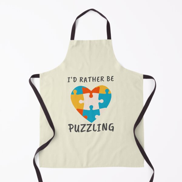 Item preview,  I'd rather be puzzling- Puzzle lover Gift Valentine's Day designed and sold by BronikowskiART.