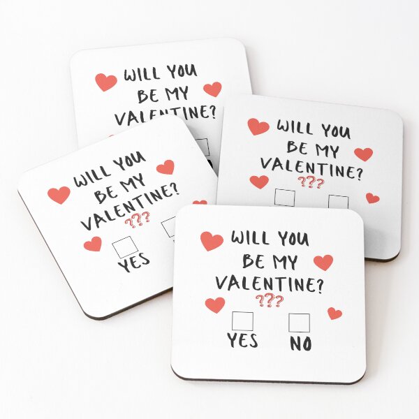 Item preview, Will You Be My Valentine? Yes or No Checkbox Design designed and sold by ChristinaLittle.