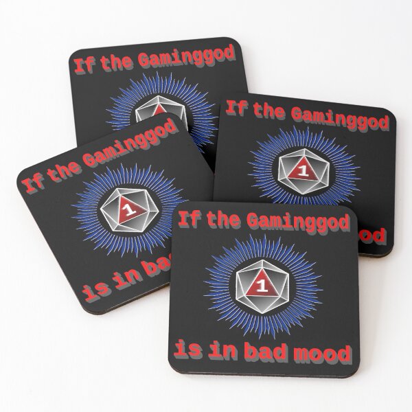 Item preview, if the gaming God is in bad mood, funny tabletop shirts designed and sold by Kirei-Lily.