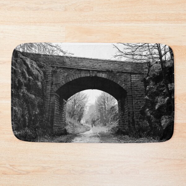 Item preview, Trans Pennine Trail Penistone Winter Art Print Black and White designed and sold by summattodraw.