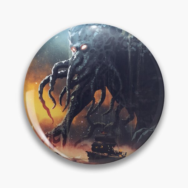 Item preview, Cthulhu The Giant Sea Monster Destroying Ships designed and sold by ONORMAL.