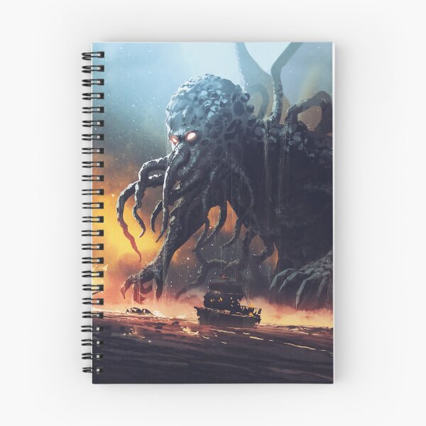 Item preview, Cthulhu The Giant Sea Monster Destroying Ships designed and sold by ONORMAL.