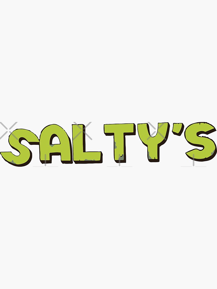 "Smiling Friends Salty's Shirt Classic TShirt" Sticker by bagelsaurus