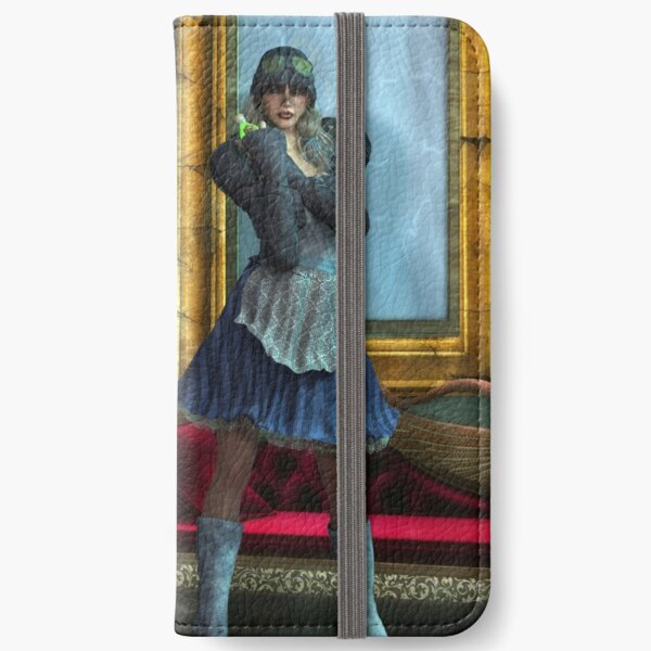 Alice in Steampunk Wonderland iPhone Wallet
