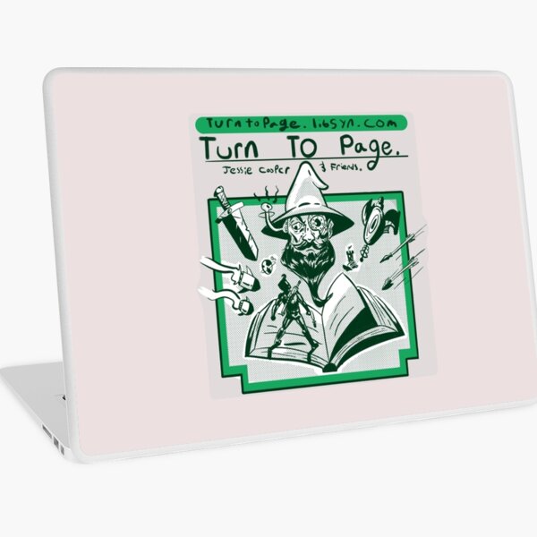 Turn to Page Artwork Laptop Skin