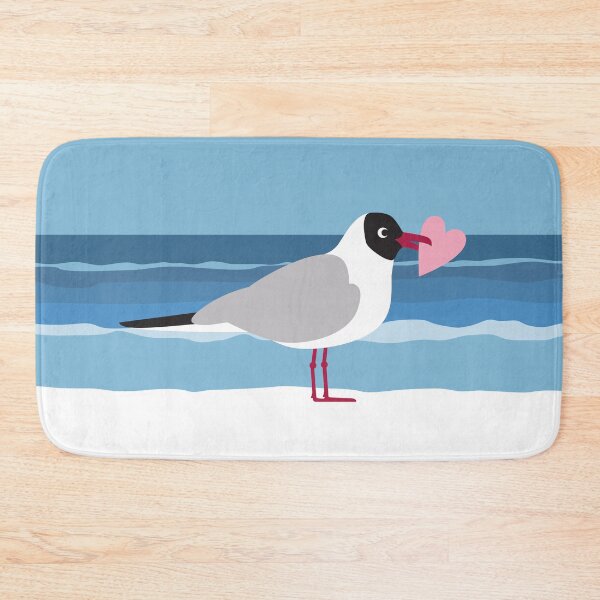 Item preview, Сute seagull in love by the sea designed and sold by Darina Gulbina.