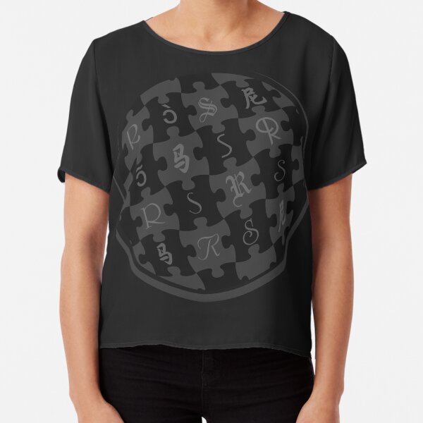 Random Sampling Globe Chiffon Top