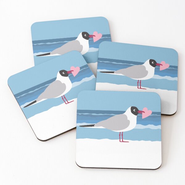 Item preview, Сute seagull in love by the sea designed and sold by Darina Gulbina.