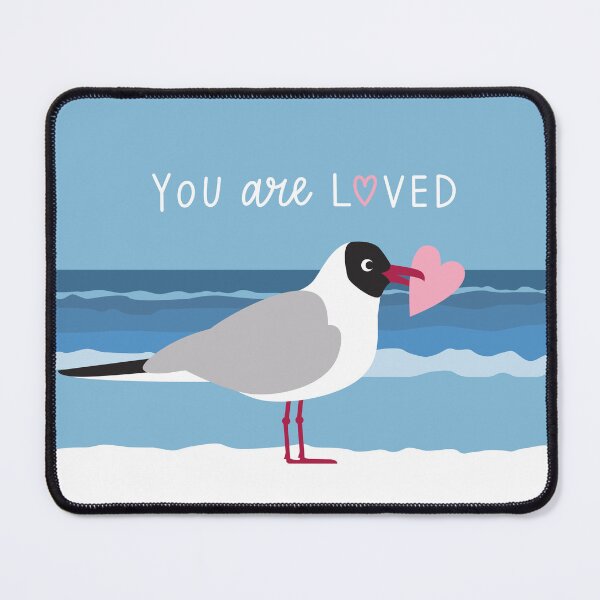 Item preview, Сute seagull in love by the sea designed and sold by Darina Gulbina.