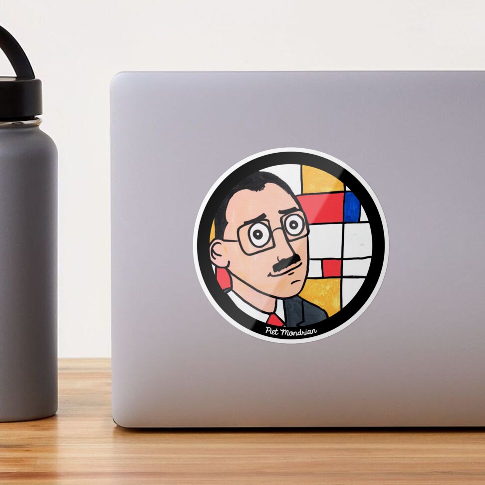 Sandylion Sticker 面白く MONDRIAN Stickers