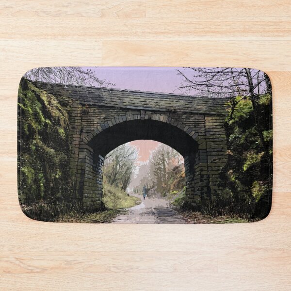 Item preview, Trans Pennine Trail Penistone Winter Lilac Sunset Art Print  designed and sold by summattodraw.