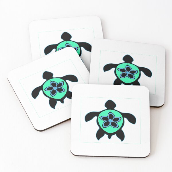 Item preview, Sea Turtle with Tropical Hibiscus Flower on its Shell designed and sold by BeachBumPics.